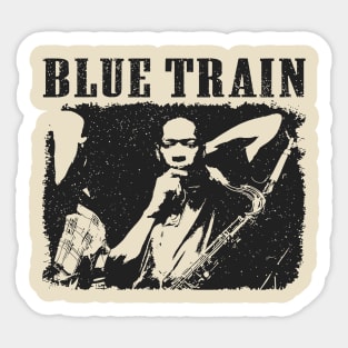 Blue Train // Jazz retro Sticker